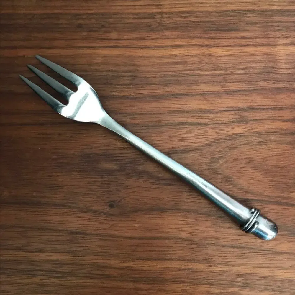 Pier 1 TADPOLE stainless steel flatware - single salad fork (some damage)
